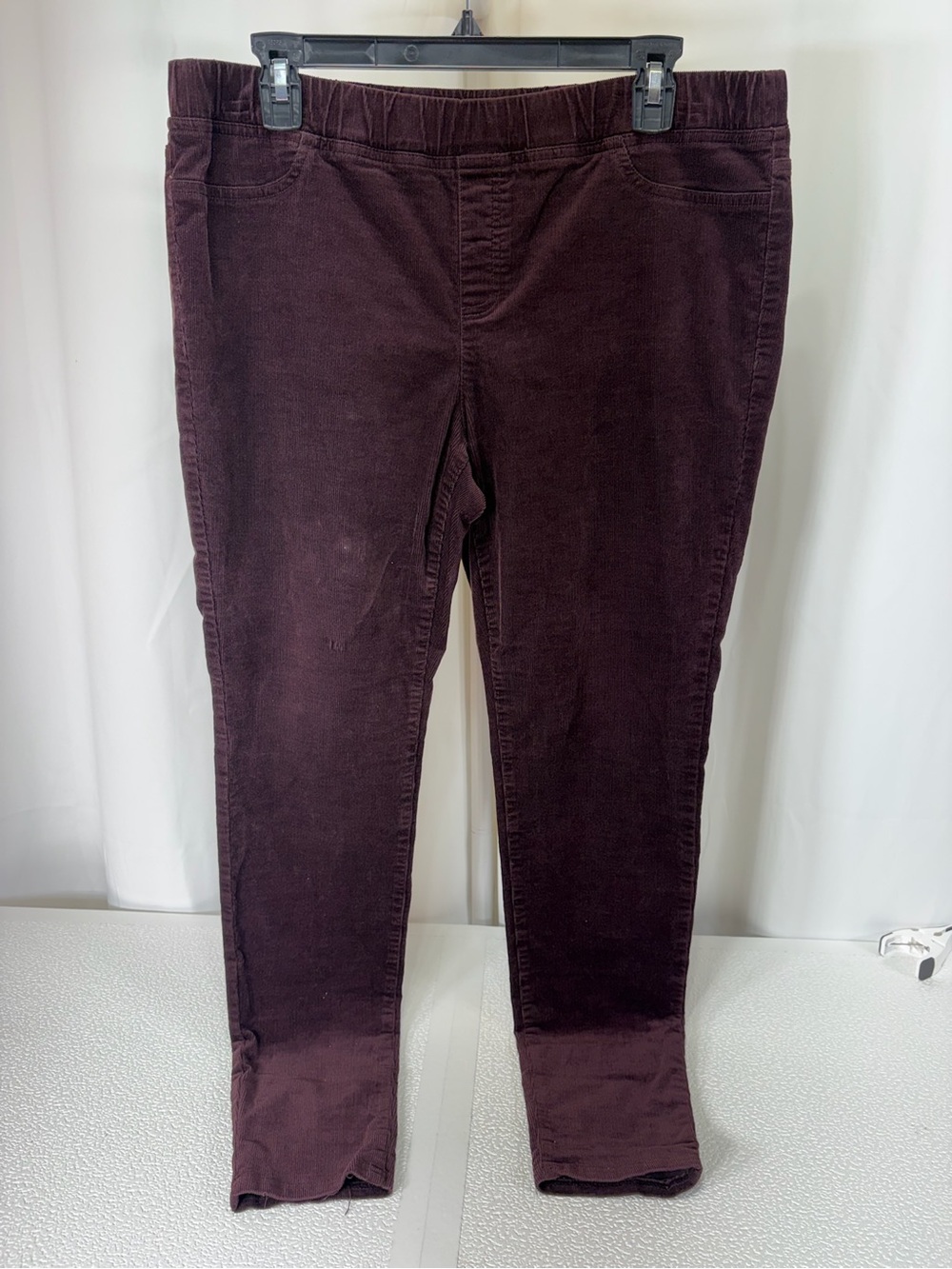Eileen Fisher Plum Corduroy Pull-On Jeggings 3708